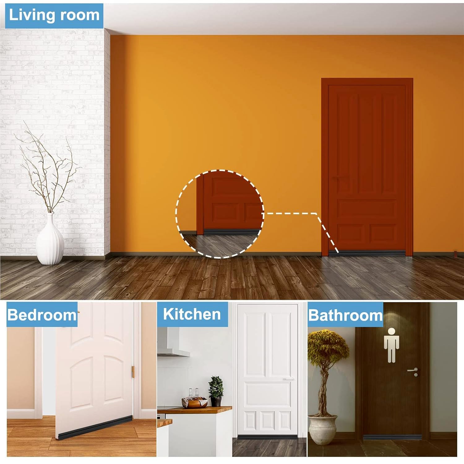 1 Meter Self-Adhesive Silicone Door Bottom Seal Strip (1 Mtr / 1 Pc) 1 Meter Self-Adhesive Silicone Door Bottom Seal Strip (1 Mtr / 1 Pc)